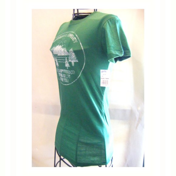 Ladies Distressed Novelty Tee Conservation - Picture 3 of 6
